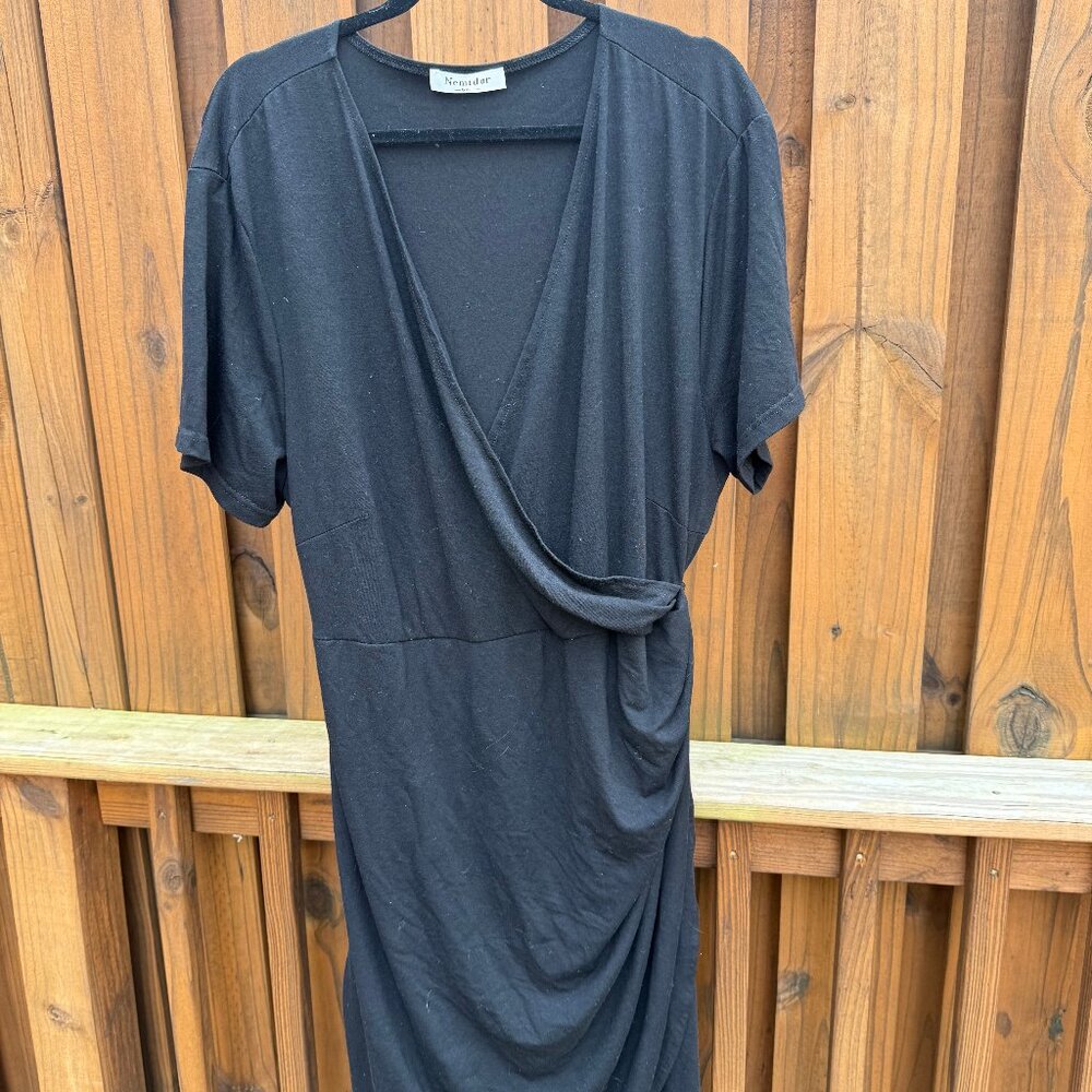 Wrap black dress
